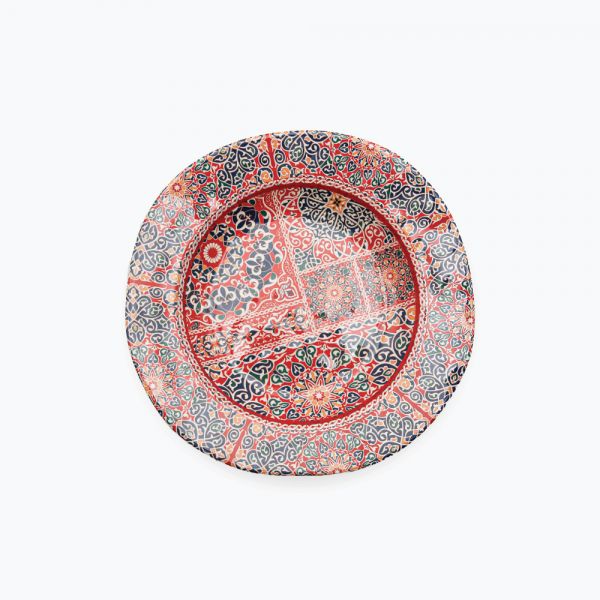 Moments / Melamine ( Khayameya Red Soup Plate 23 cm )
