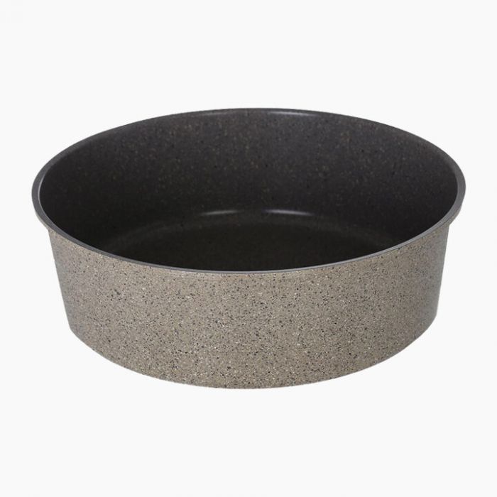 Voor een dagje uit single Stadion granite round oven dish 26 cm