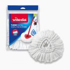 Vileda Turbo 100% Microfibre refill | pack of 1| suitable for all Vileda spin mop systems |for hard floor surfaces | removal of over 99% of bacteria with just water*