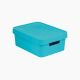 Infinity Storage Box with lid turquoise Med.