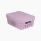 Infinity Storage Box with Lid 11 L, rose