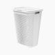 Terrazzo Laundry Hamper 55L White