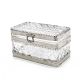 JEWELRY BOX WITH SHINNY NICKEL METAL FRAME K