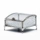 JEWELRY BOX WITH SHINNY NICKEL METAL FRAME A