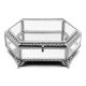 JEWELRY BOX WITH SHINNY NICKEL METAL TRIM G