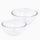 Termisil / Glass (  Set of 2 Heat-resistant Bowl 26 & 21 cm )