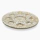 Rosa / Glass ( Arabic Line Plate Round 33 CM White*Gold)