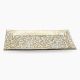 Rosa / Glass ( Arabic Line Plate Rectangle 16.5*31.5 CM White*Gold)