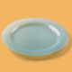 Rosa / Glass ( Turquoise Spin 38 CM serving Plate )