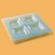 Rosa / Glass ( Turquoise Spin 30 x 30 CM serving Plate )