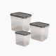 AKSA / Plastic ( Mono High Rectangle Food Container 3 PCS  )6221325002836