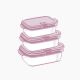 AKSA / Plastic ( Smart Microwave Food Container 3 PCS / Rose )6221325005073