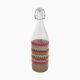 ZINNIA / Glass ( colorful-waves Bottle 1 Liter cloth Cover )