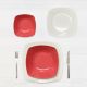 ZINNIA / Melamine ( Square Dinner Set 24 PCS )A