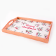 Holly Xmas wooden tray 35 x 45 cm