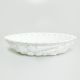 White boat-shaped decorative bowl