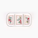 Rosa / Porcelain ( Xmas Holly Divided Serving Plate 3 Compartments )