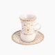 Rosa / Porcelain ( Andalusia Istikana Set 6 pcs 90 ml )
