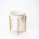 Rosa / Porcelain ( Golden Decorations Holder Of  Fork & Spoons )