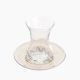 Rosa / Glass ( Golden Star Set of 6 coffee cup & 6 Porcelain saucer )