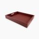 Leather Tray 35 x 45 cm Red