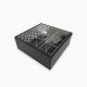 Square leather tea box 6 Compartments 26*26 cm Black