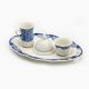 Rosa / Porcelain ( Khayameya Blue Turbo Coffee Set 4 pcs )