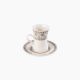 Rosa / Porcelain ( Arabesque Istikana Set 6 pcs 90 ml )