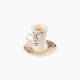 Rosa / Porcelain ( Kalemat Istikana Set 6 pcs 90 ml )