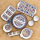 Rosa / Porcelain ( Flora Blue 11 pieces Breakfast set )