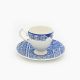 Rosa / Porcelain ( Khayameya Blue Violet Coffee Set 12 pcs 100 ml )