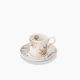 Rosa / Porcelain ( Golden Shell New Dora 12 pieces Coffee set )