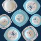 Rosa-Porcelain-(Art Nouveau Ozil Set24 PCs. Square)