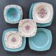 Rosa-Porcelain-(African Art Ozil Set24 PCs. Square)