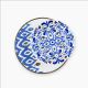 Rosa / Porcelain ( Dames Bleues Coup Decorated Dinnerware Set, 46 Pieces )