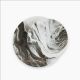 Rosa / Porcelain ( Galaxy Silver Coup Decorated Dinnerware Set, 46 Pieces )