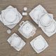 Rosa / Porcelain ( Muhur T.Shape Set, 60 Pieces )