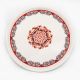 Rosa / Porcelain ( Khayameya Red Round Serving Plate 33 cm )