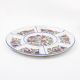 Rosa / Porcelain ( Flora Blue Divided Serving Plate 7 Compartments )