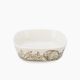 Rosa / Porcelain ( Golden Shell Medium Square Oven Dish 25 cm )