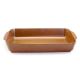 Rosa / Porcelain ( Oblisque Dark Large Rectangular Oven Dish 36.5 cm )