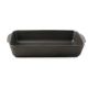 Rosa / Porcelain ( Chrome Black Large Rectangular Oven Dish 36.5 cm )