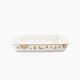 Rosa / Porcelain ( Golden Decorations Large Rectangular Oven Dish 37 cm )