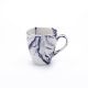 Rosa / Porcelain ( Cappuccino Marble Blue  Mug )