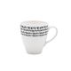Rosa / Porcelain ( Cappuccino Comet B&W Mug )