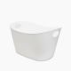 Zinnia / Plastic ( Laundry Basket 46 X 32 cm )White