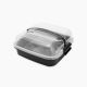 Zinnia / Plastic ( Lunch box 27 x 27 cm )Black