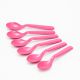 Zinnia / Plastic ( 6 PCS Spoon Set )Pink