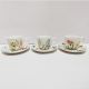 Porcelain ( Set of 6 coffee cup & saucer 90 ml ) H