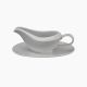 Rosa - Porcelain -( Gravy boat ''set saucier'' 14 cm + plate)